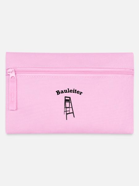 Bauleiter Outfit Handwerker - Federtasche - Rosa