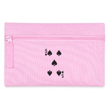 Cartes à jouer Silhouettes Motif 5 Pique - Trousse - rose - Devant