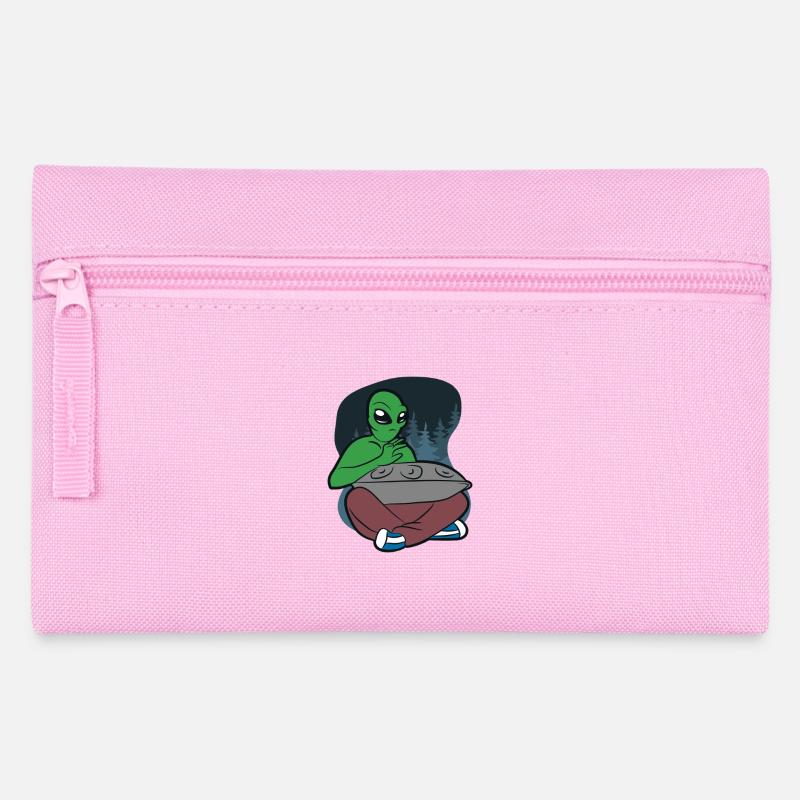 Alien Handpan Design – Cosmic Vibes & Sound - Pencil Case - pink