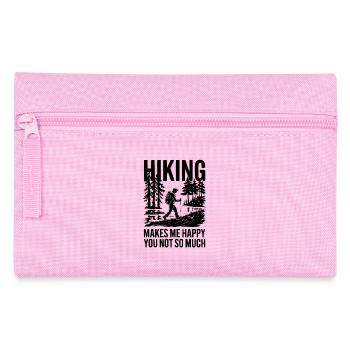 Citation sur la randonnée qui me rend heureux - Trousse - rose - Devant