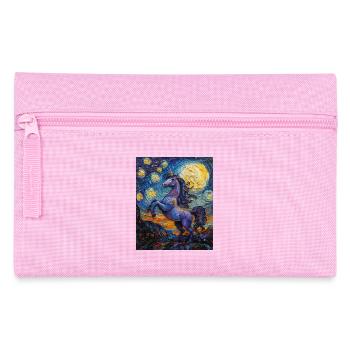 Einhorn Einhörner Licorne Style Van Gogh - Trousse - rose - Devant