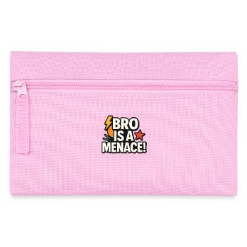 Bro Is a Menace Drôle Meme Dire - Trousse - rose - Devant