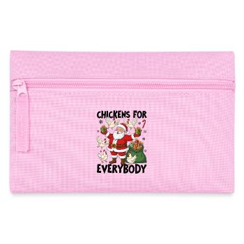 Des poulets pour tout le monde - Trousse - rose - Devant