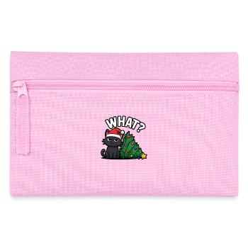 Drôle de chat Noël Cheer - Trousse - rose - Devant