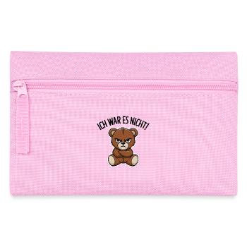 Ich War Es Nicht Lustiger Bär Mit Süßem Gesicht - Federtasche - Rosa - Vorne