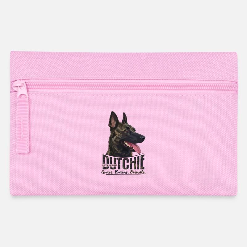 Dutchie - Holländischer Schäferhund - Federtasche - Rosa