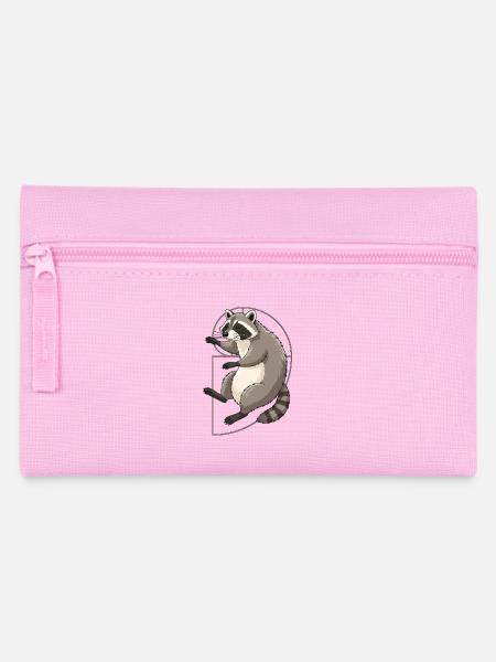 Fibonacci Raccoon Spiral - Federtasche - Rosa