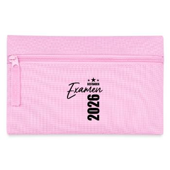 Examen bestanden 2026 - Prüfung - Erfolg - Federtasche - Rosa - Vorne