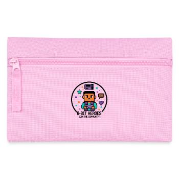 Pixel Gamer | Style de jeux vidéo rétro 8 bits - Trousse - rose - Devant