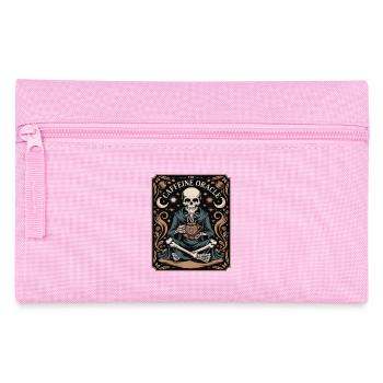 The Caffeine Oracle Skeleton Coffee Oracle - Pencil Case - pink - Front