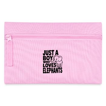 Juste un garçon qui aime les éléphants - Trousse - rose - Devant