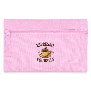 Espresso Yourself Coffee Design - Pencil Case - pink - Front