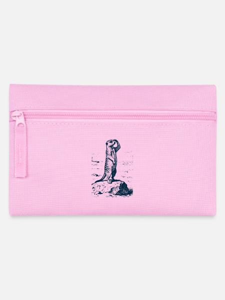 Erdmännchen Wache - Federtasche - Rosa