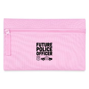 Zukünftiger Polizist - Federtasche - Rosa - Vorne