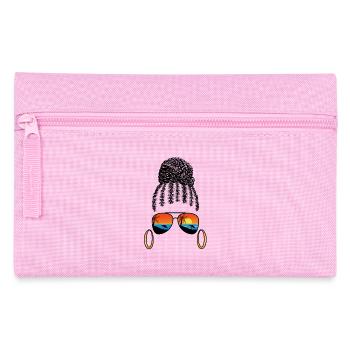 Black Girl Braids Sonnenbrille Strandurlaub Tropic - Federtasche - Rosa - Vorne