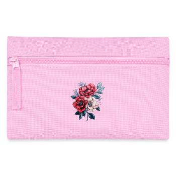 Rote Blau Weiß Blumenkraft - Federtasche - Rosa - Vorne