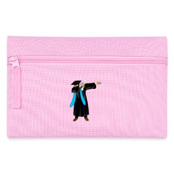Dabbing Boy Grad Class 2026 Graduation Skyblue - Pencil Case - pink - Front