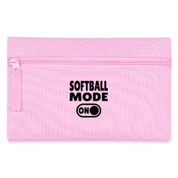 Softball Mode ON - Federtasche - Rosa - Vorne