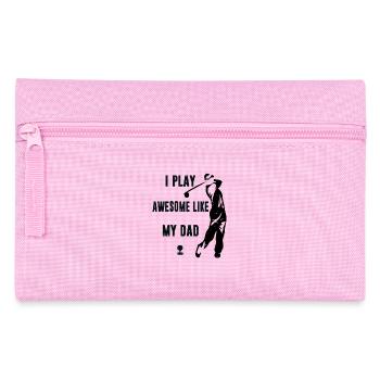 Je joue au golf super bien comme mon père - Trousse - rose - Devant