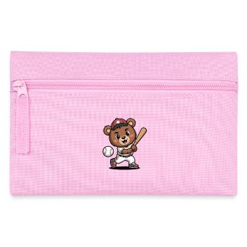 Héros ours sur une batte de baseball - Trousse - rose - Devant