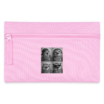 Eule - Federtasche - Rosa - Vorne