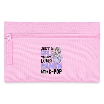 Just A Girl Who Loves Ramen And K-Pop - Federtasche - Rosa - Vorne