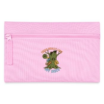 Les arbres adorent vraiment mes disques, drôle de disc golf volant - Trousse - rose - Devant