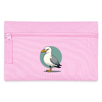 Naughty Seagull Funny Coastal Child Maritime - Pencil Case - pink - Front