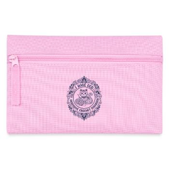 Crochet Lover, Knitting, OCD Obsessive Crochet - Pencil Case - pink - Front