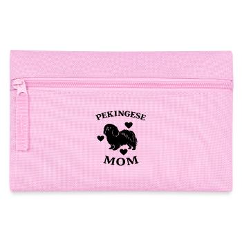 Lustiges Pekinese Mom - Federtasche - Rosa - Vorne