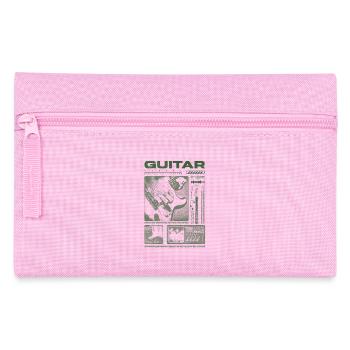 Gitarrist, Rockgitarrist, Streetwear-Musiker - Federtasche - Rosa - Vorne