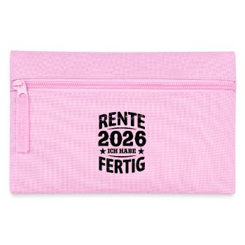 Pension 2026 | I've finished - Pension Rentner - Pencil Case - pink - Front