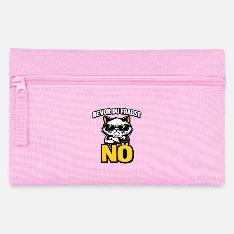 Bevor du fragst: NÖ – Grumpy Katze - Trousse - rose