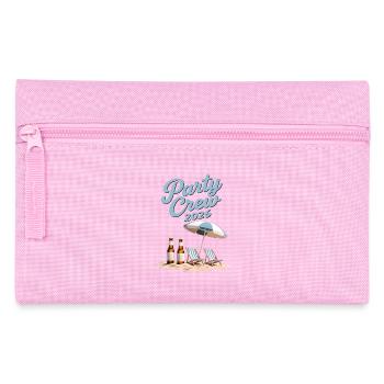 Party Crew 2026 Sommerurlaub Strand Gruppe - Federtasche - Rosa - Vorne