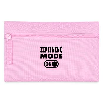 Ziplining Mode ON – Adrenalin an der Zipline - Federtasche - Rosa - Vorne