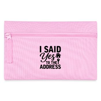I Said Yes To The Address - Federtasche - Rosa - Vorne