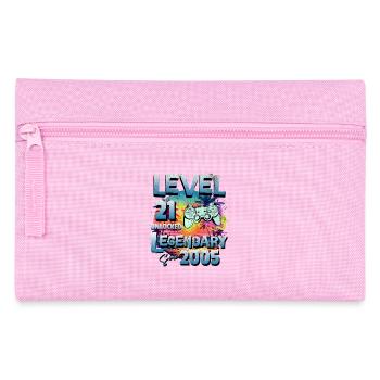 Level 21 years Unlocked since 2005 Birthday - Pencil Case - pink - Front