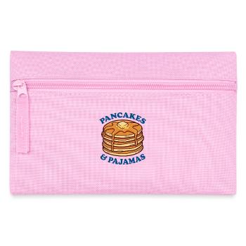 Pancakes and pajamas love breakfast pancakes - Pencil Case - pink - Front