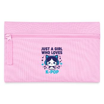 Just a Girl, das K-Pop süße koreanische Musik liebt - Federtasche - Rosa - Vorne