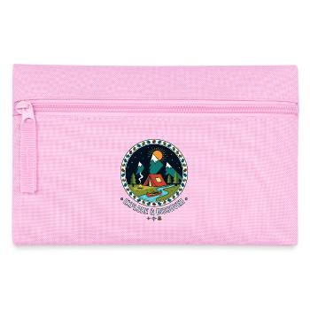 Camping d’aventure au bord de la rivière Aventure en milieu sauvage - Trousse - rose - Devant