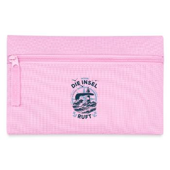 Langeoog | When the Island Calls - Waves North Sea - Pencil Case - pink - Front