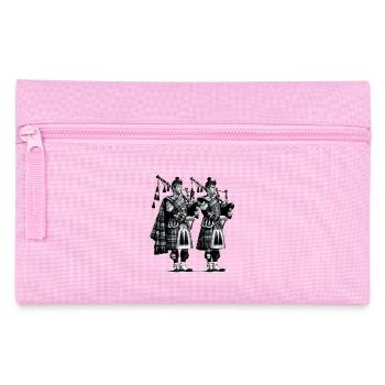 Duo de cornemuses en kilt - Trousse - rose - Devant