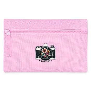 Floral Lens Retro Floral Motifs - Pencil Case - pink - Front