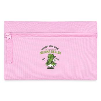 Support Your Local Matcha Dealer Green Tea Lover - Federtasche - Rosa - Vorne