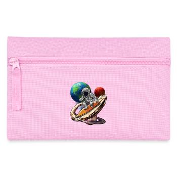 Astronauten-Wellenreiter Kosmos - Federtasche - Rosa - Vorne
