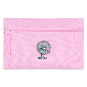 Grimmiger Ventilator Cartoon - Federtasche - Rosa - Vorne