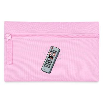 Screaming Remote Control Cartoon - Pencil Case - pink - Front
