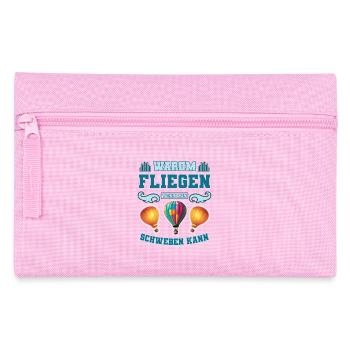 Heißluftballon - Federtasche - Rosa - Vorne