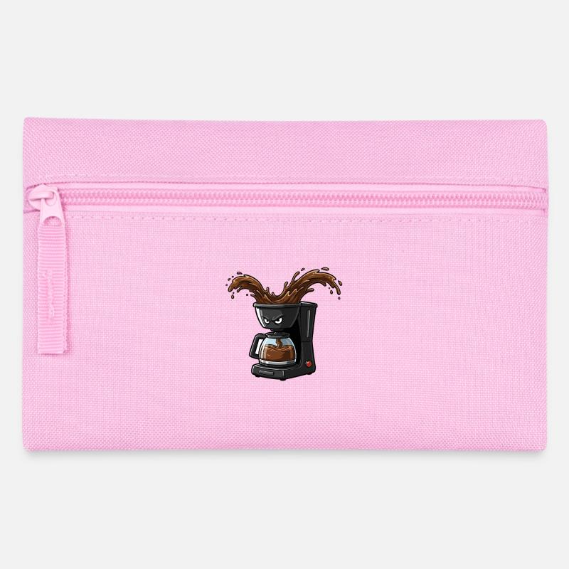 Wütende Kaffeemaschine Splash - Federtasche - Rosa