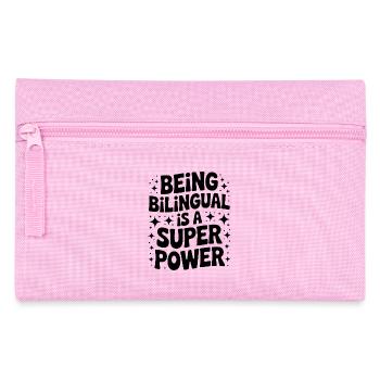 Foreign Language Sayings Funny Foreign Language Gift - Pencil Case - pink - Front